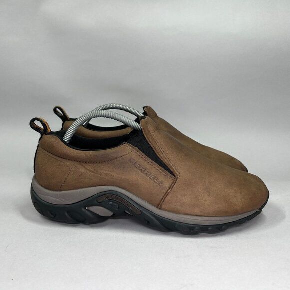 Merrell Men's Size 9 Jungle Moc Nubuck Leather Casual Slip On Shoes - Picture 1 of 12